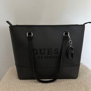 Guess Logo Purse with G Logo Keychain - New